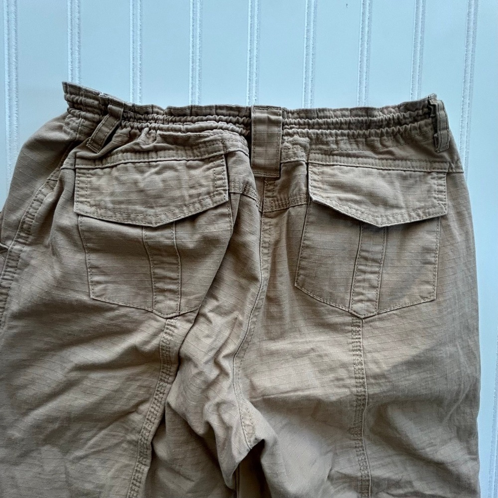 John Galt Cargo Pants One Size(S) Tan Good Ripstop Drawstring Utility MH500-Z363 - Picture 7 of 9